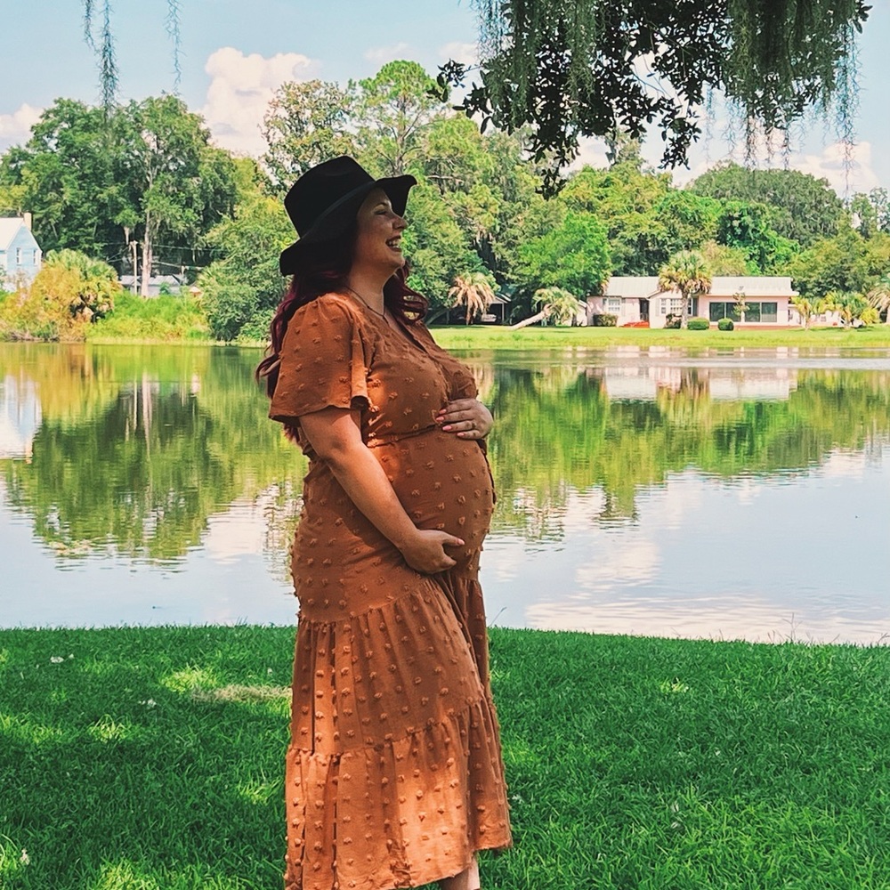 Amazon Essentials Brown Maxi Dress